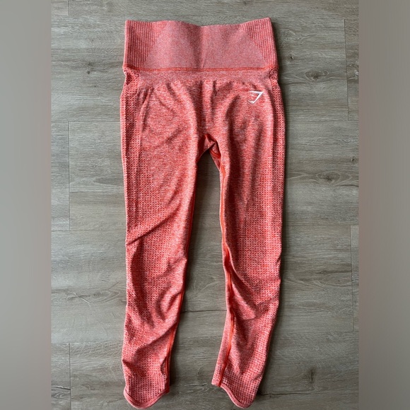 Gymshark Vital Boost Legging in Heat Red Marl SZ M - Picture 3 of 11